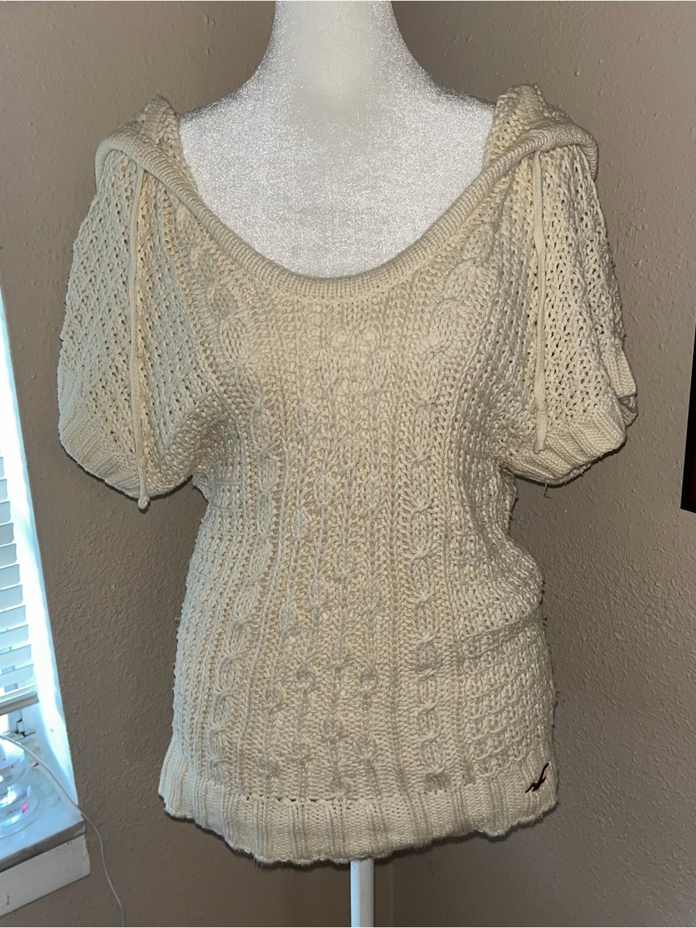 Vintage Y2K Hollister 2000s Knit Hooded Sweater